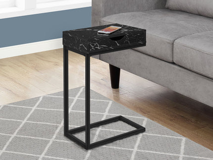 Accent Table, C - Shaped Contemporary & Modern Elegant Design