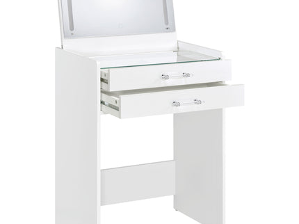 Ayuba - 3 Drawer Makeup Vanity Table With Mirror And Stool