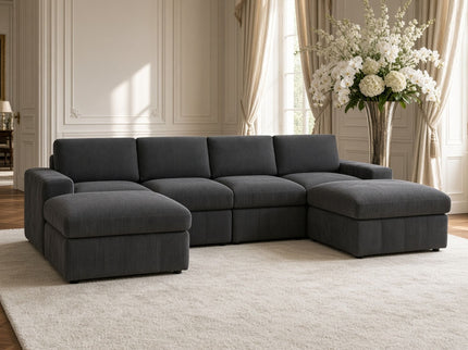 Modular Sectional Sofa, Reversible Set