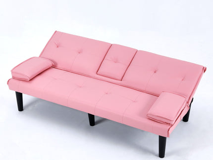Sofa Bed With Foldable Design And Cup Holder
