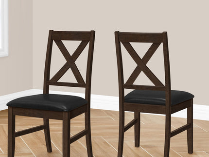Dining Chair Side, Upholstered For Dining Room, Transitional (Set of 2)