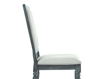 Leventis - Weathered Side Chair - Cream / Gray