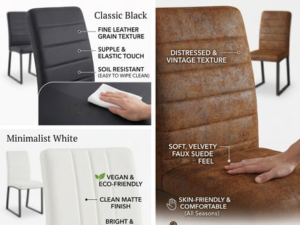 Oversized Square Design Dining Chairs For Home