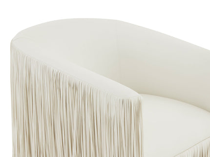 Isle - Swivel Chair With Fringe Accent