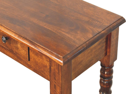Turned Legs Drawer Console Table