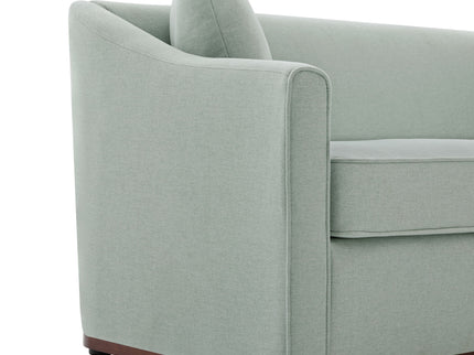 3 Seater Sofa With Wrap Around Armrests And Throw Pillows