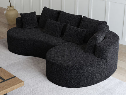 Curved Oversized Sectional Sofa With Extra Deep Seat