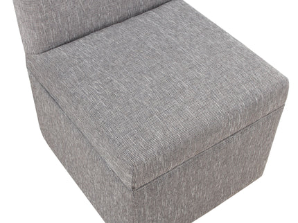 Della - Upholstered Castered Chair - Gray