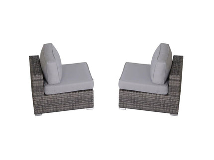 Modern Rattan Wicker Seating Group With Cushions