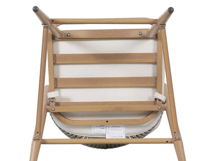 Outdoor Bar Height Metal Frame Counter Stools With Scallop Shaped Backrest & Water Resistant Cushions