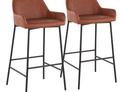 Daniella - Industrial Fixed Height Bar Stool (Set of 2)