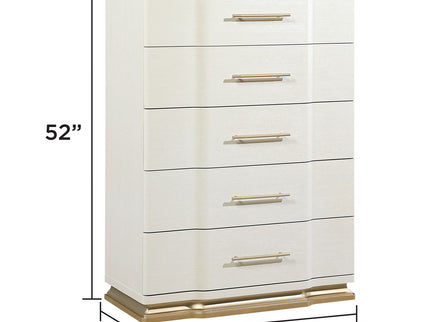 Lexington - 5 Drawer Chest - Beige