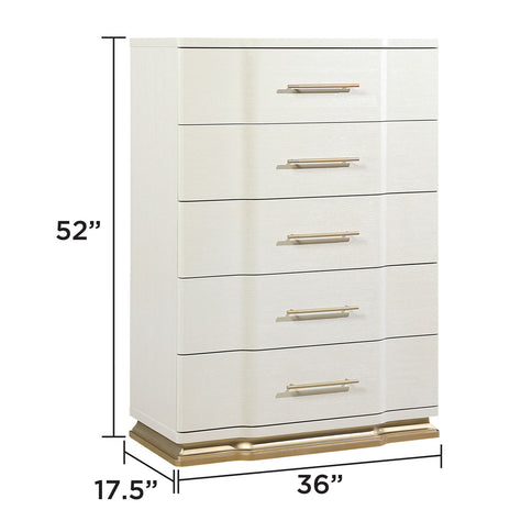Lexington - 5 Drawer Chest - Beige