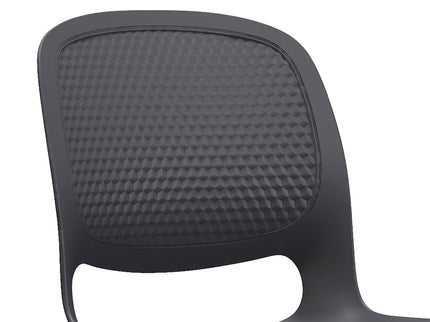 Stacking Chairs (Set of 4) - Black
