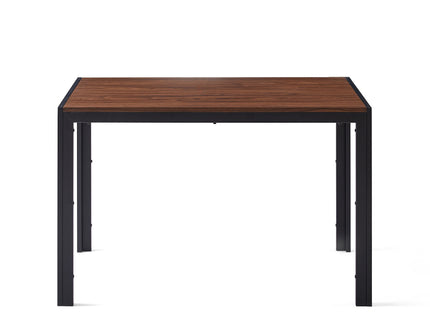 Creative Design Veneered MDF Wood Structure Rectangular Walnut Dining Table - Walnut