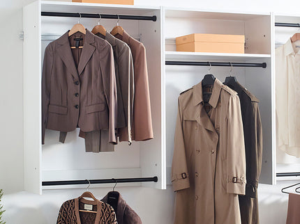 Devi - Wall Mounted Wood Closet System & Modular Design