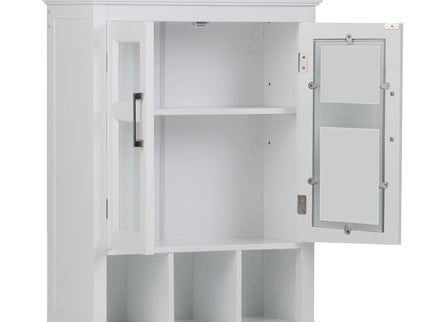 Avington - 2 Door Wall Cabinet With Cubbies - Pure White