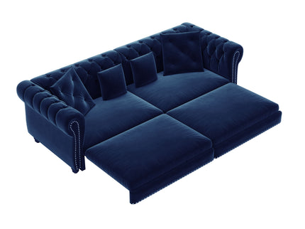 3 In 1 Pull Out Convertible Sleeper Sofa Bed, King Size, Chaise Lounge
