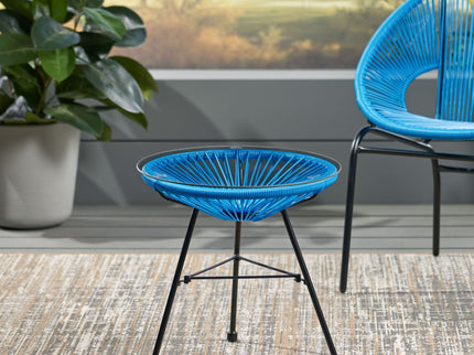 Nusa - Modern Rattan Side Table With Tempered Glass Top