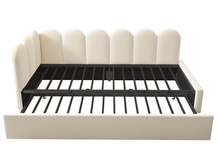 Upholstered Daybed With Pull-Out Bed