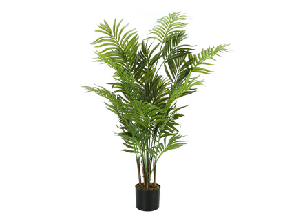 47" Tall, Artificial Plant, Areca Palm Tree, Indoor, Faux, Fake, Floor, Greenery, Potted, Real Touch, Decorative - Green / Black