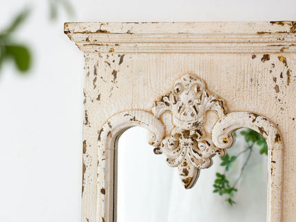 Full Length Mirror With Solid Wood Frame, Floor Mirror For Living Room Bedroom Entryway - White