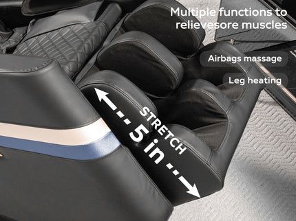 Massage Chair Recliner & Zero Gravity & Full Body Air Pressure - Black