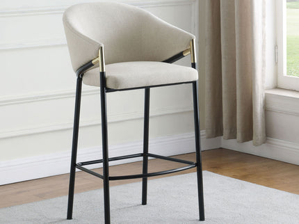 Sloped Arm Bar Stools (Set of 2) - Beige