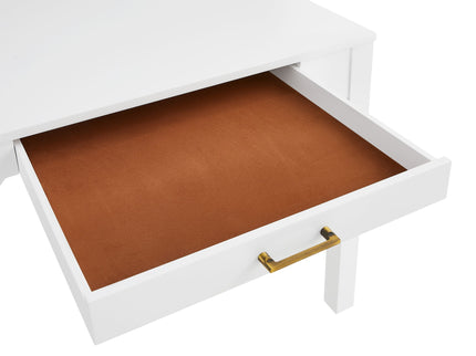 Alleyville - Square Dining Table With Storage Drawer - White