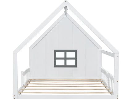 House Bed With Window And Fence