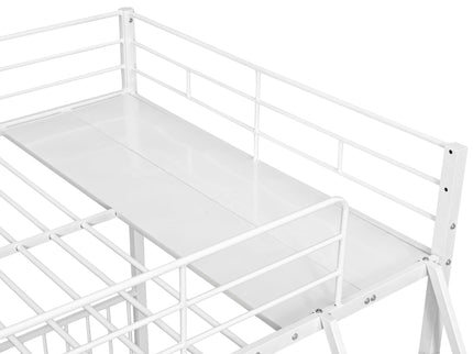 Triple Bunk Bed With Drawers And Guardrails