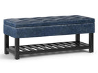Blue / Faux Leather