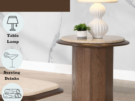 Kasha - End Table - Walnut