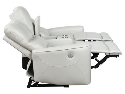Amberly - 3 Piece Power Reclining Sofa Set - Light Gray