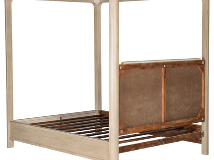 Flores - Eastern King Canopy Bed - Mango Color