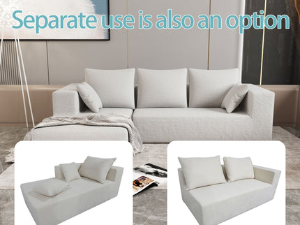 Modular Corner Sofa With Soft Fabric