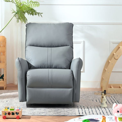 270° Power Swivel Rocker Glider Recliner Chair With USB Ports