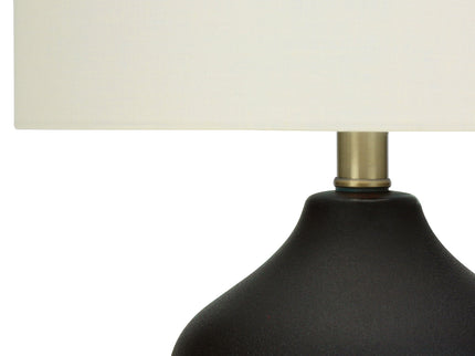 Lighting, Table Lamp, Ceramic, Transitional - Black / Cream