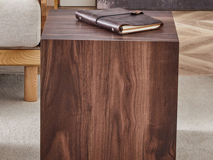 Luxurious Wood Grain Coffee Table Elegant Design For Living Room - Walnut