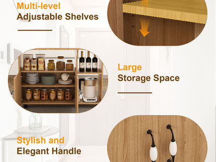 Multi Functional Folding Table With Storage Shelves And Wheels