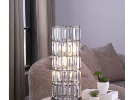 Emilian - Table Lamp With Crystal Shade - Black
