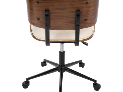 Lombardi - Mid Century Modern Adjustable Office Chair With Swivel