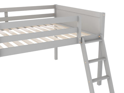 Low Loft Bed With Adjustable Ladder