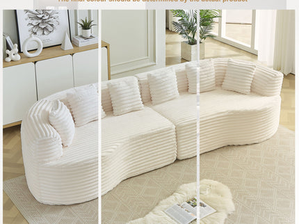 Sectional Sofa, Oversized 4 Seater With Deep Seat Design