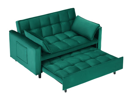 Sofa Bed With Pockets, 3 In 1 Convertible For Living Room