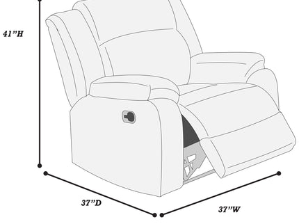 Modern Living Room Set With Pillow Arms