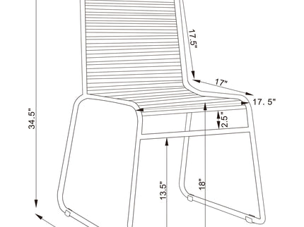 Jerome - Stackable Side Chair (Set of 2) - Charcoal