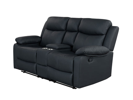 Blanche - Console Reclining Loveseat With LED Lights And Speakers