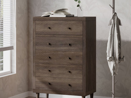 Nystrom - Mid Century Modern 5 Drawer Dresse