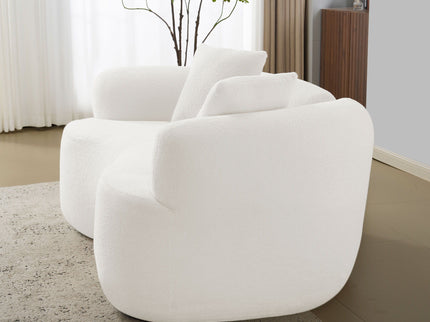Modern Curved Loveseat